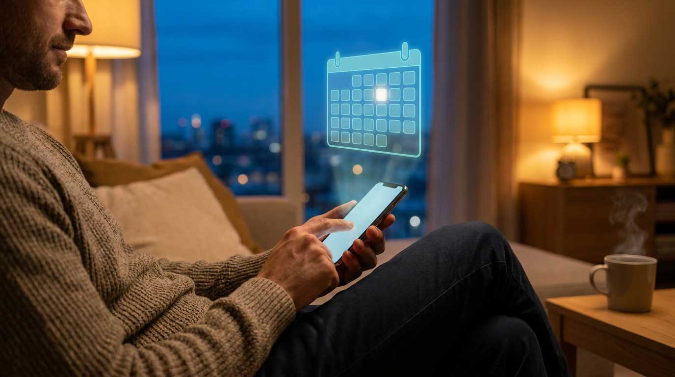 Patient booking appointment through AI scheduling system